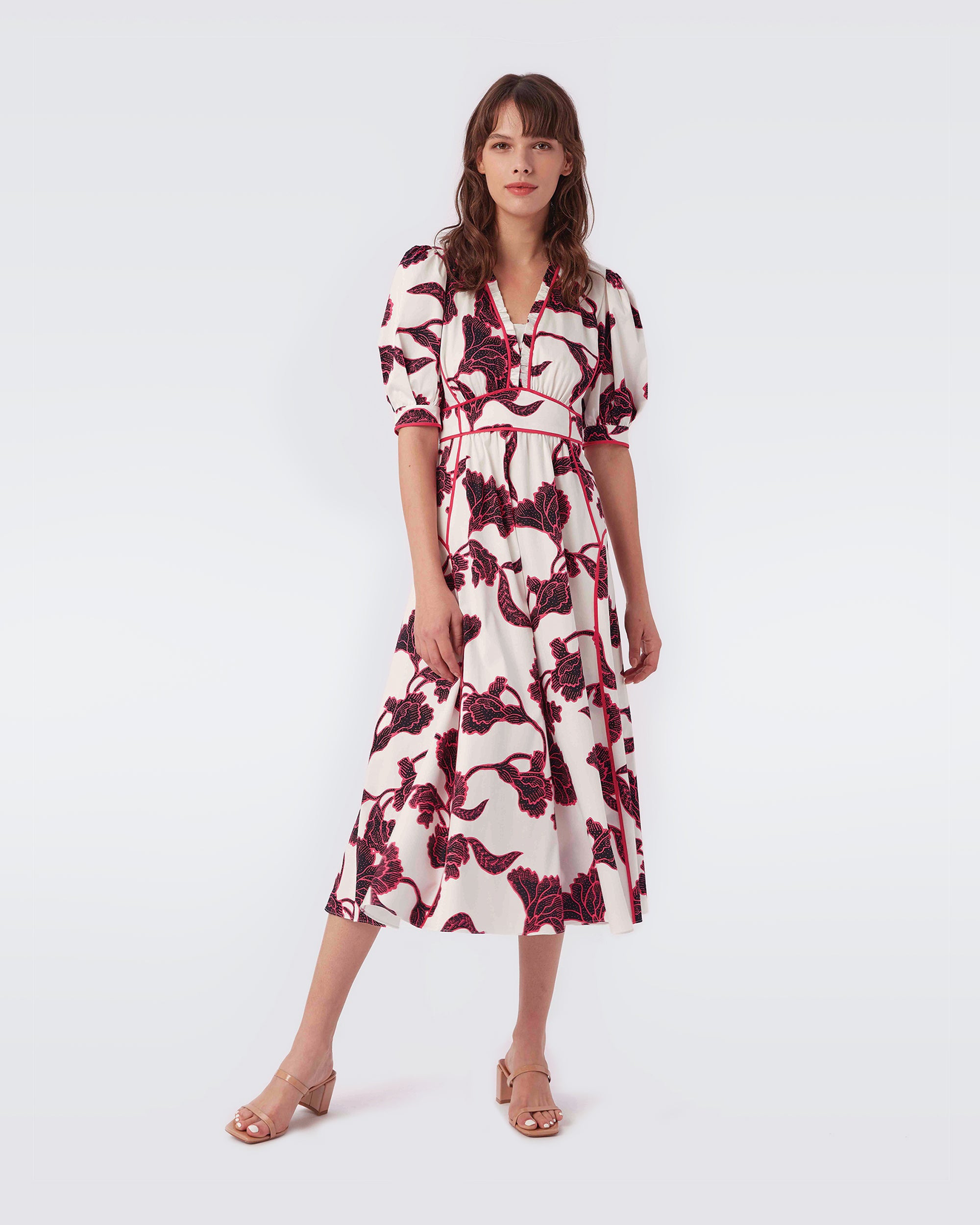 Devon Cotton Poplin Midi Dress – Diane ...